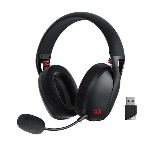 Redragon H848 Bluetooth Wireless Gaming Headset - Lightweight - 7.1 Surround Sound - 43MM Drivers - Detachable Microphone - for Multi Platforms