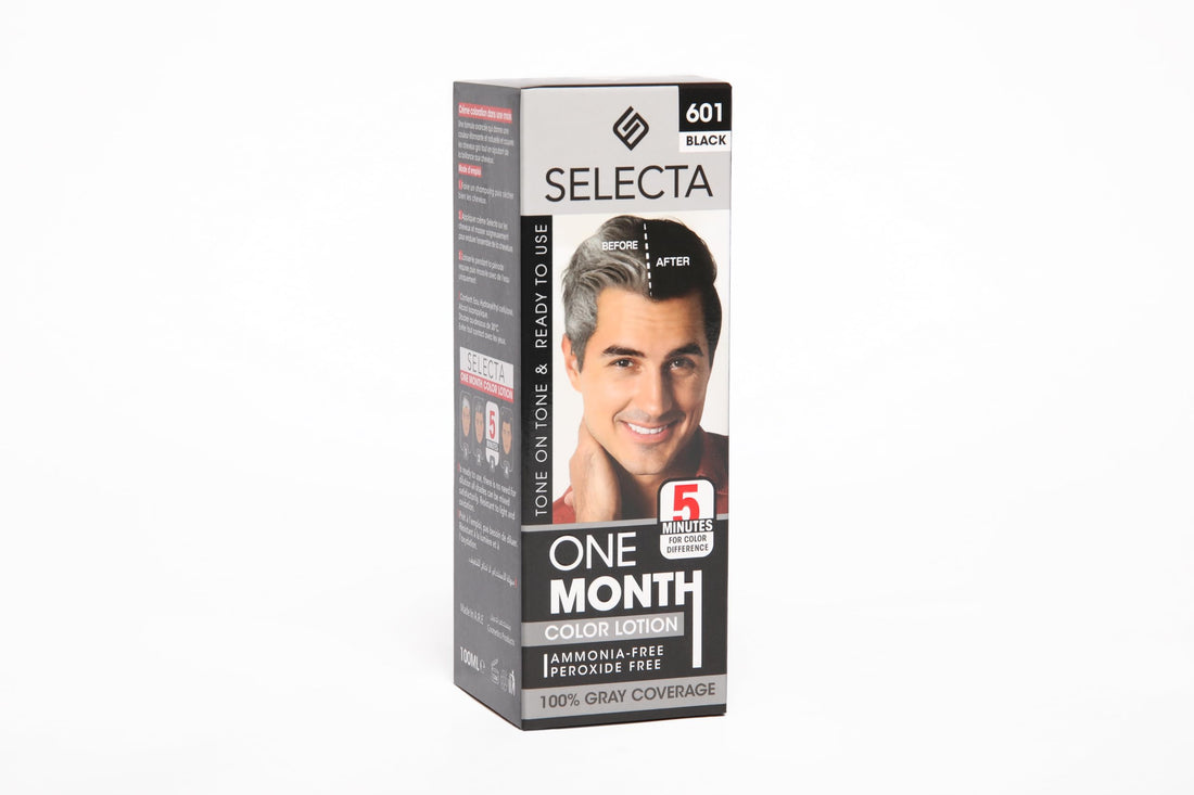 Selecta dark black 601 color lotion, 100 ml
