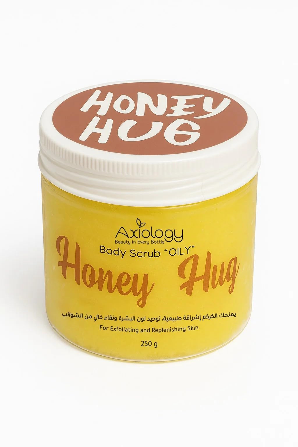 Axiology Honey Hug Body Scrub for Oily Skin, Exfoliating and Replenishing, 250g