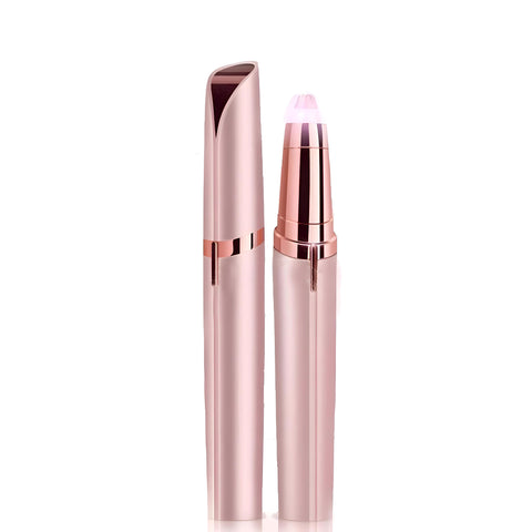 Eyebrow Hair Trimmer:Portable USB Charging Precision Hair Removal Razor for Face and Nose Shave Now in Al-Israa (Pink)
