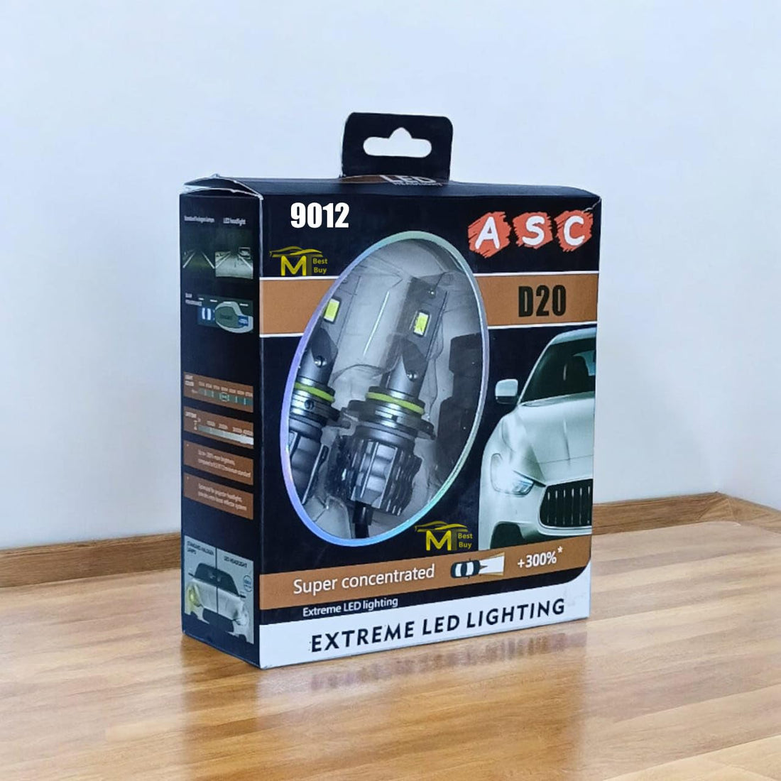 Taccpro MT BEST BUY Extremely Bright LED Headlight Bulbs, 6000K, 19W, IP68 Waterproof, Fit for Most Cars (9012)
