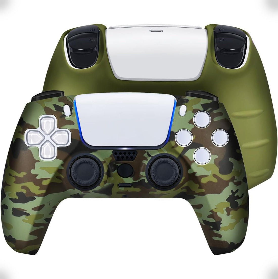 Joyzzz Controller Skin for PS5, Thicken Silicone Cover Skin Case for PS5 Dualsense Controller, Camouflage Anti Scratch and Non Slip Protection Case Compatible with ps5