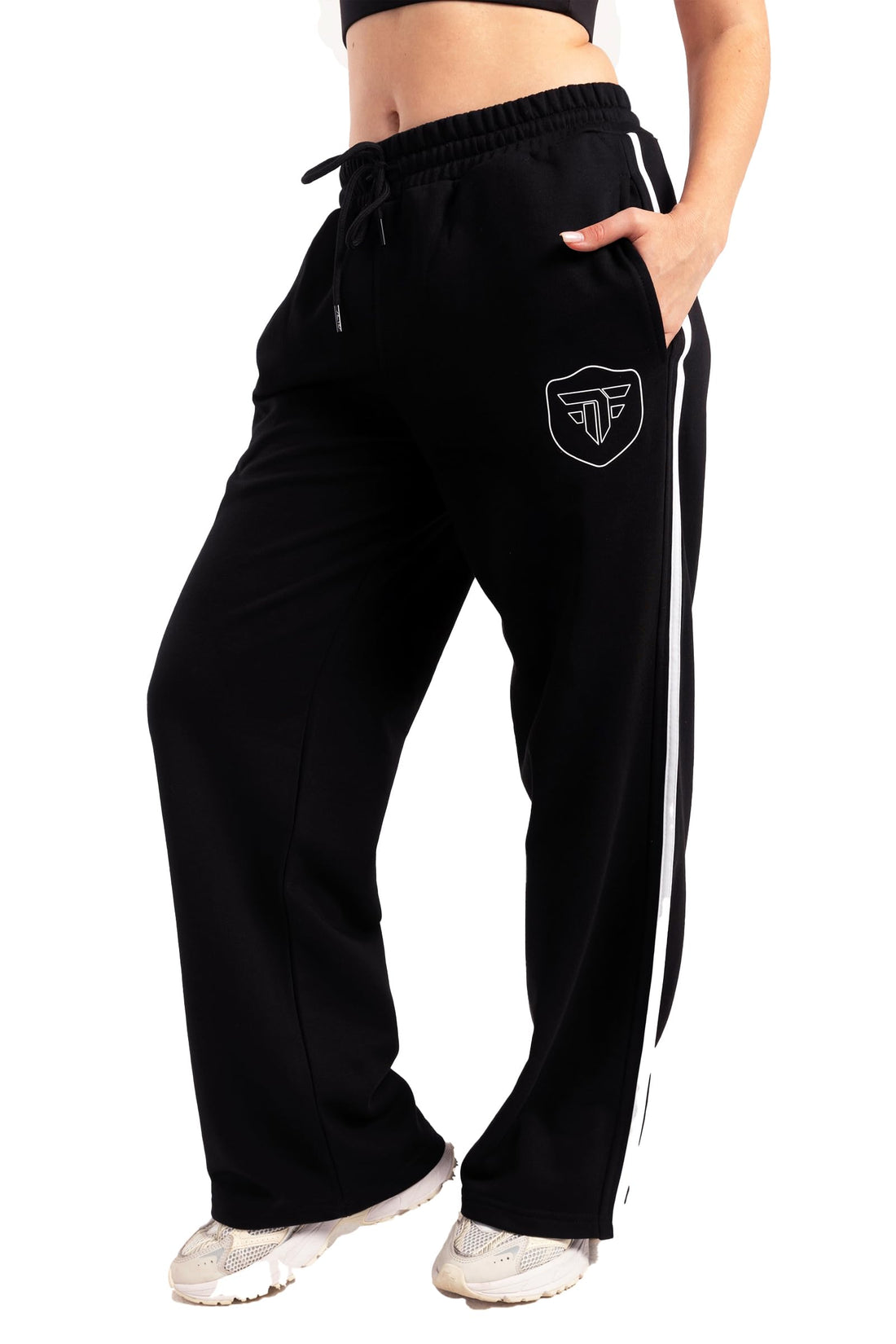 Fit Freak Black Elite Crest sweatpants