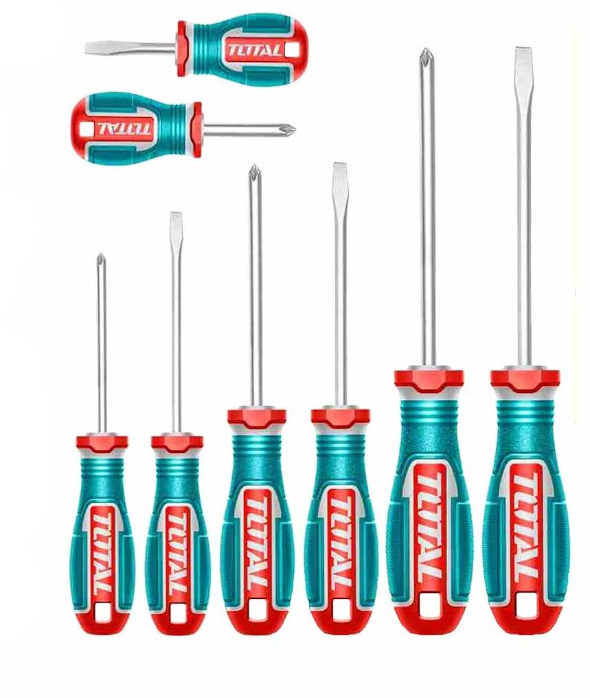 TOTAL 8 Pcs Screwdriver Set TKSDS0826