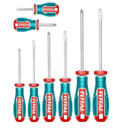 TOTAL 8 Pcs Screwdriver Set TKSDS0826