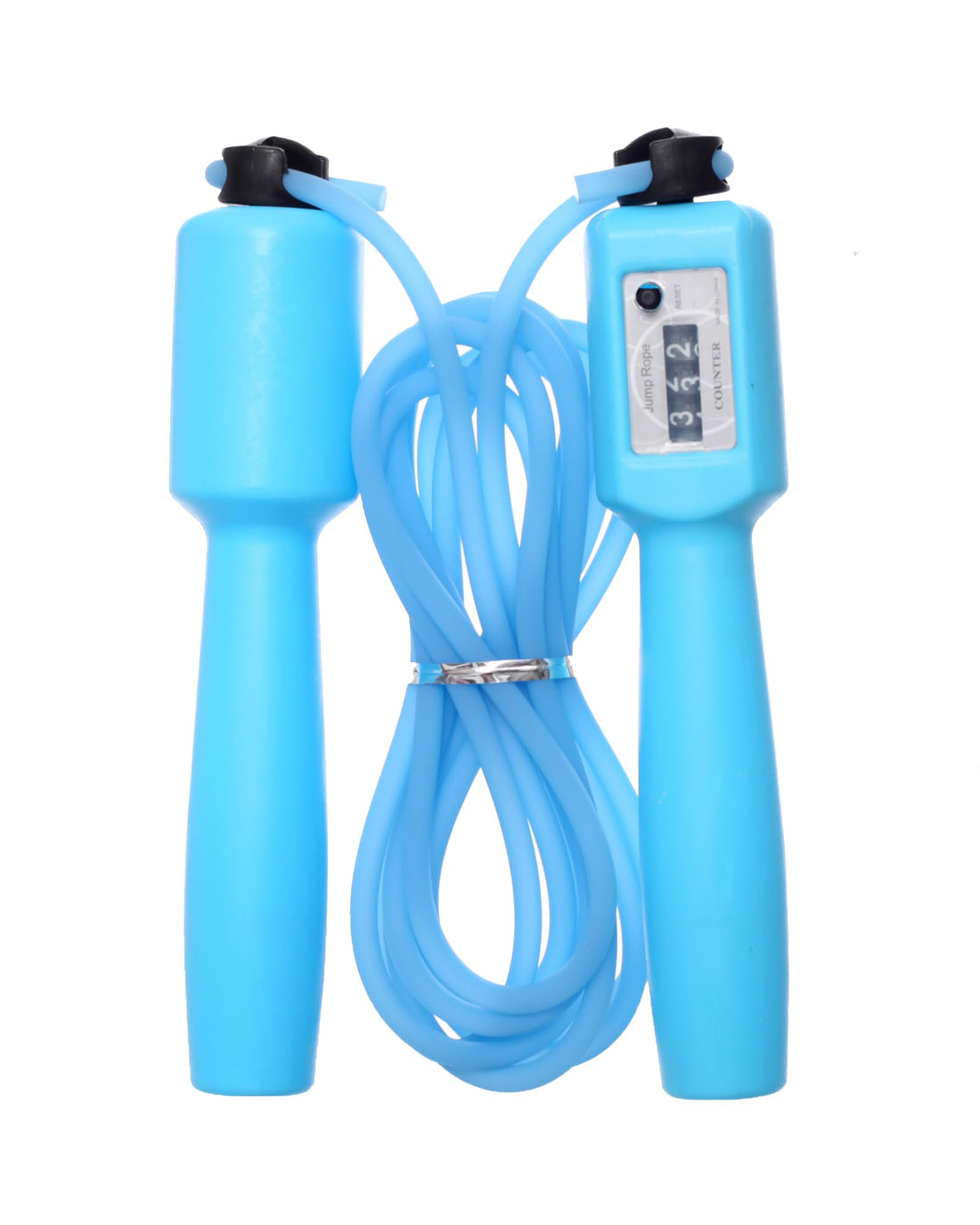 MINSA Plastic Jump Rope with Counter M197 Light Blue for Cardio Fitness Training