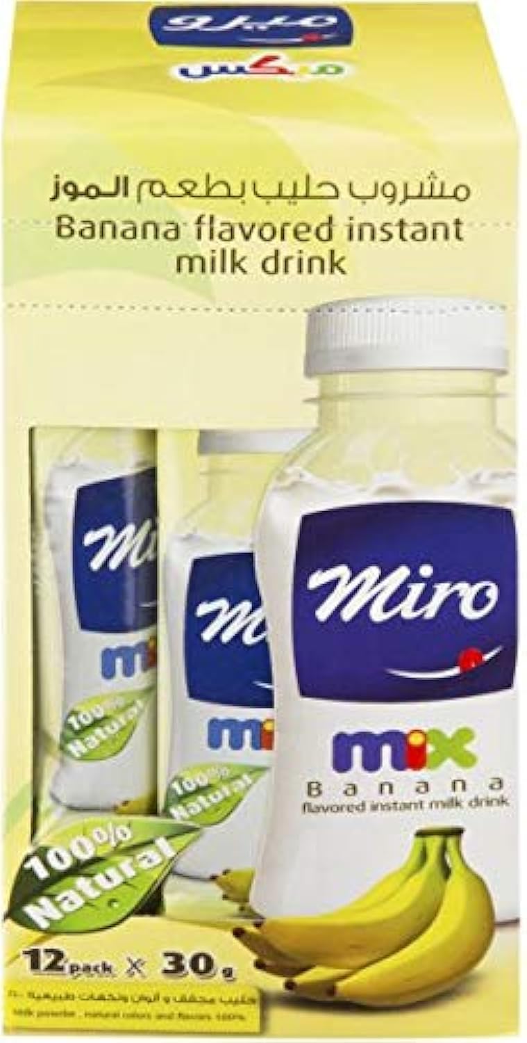 Miro Milk Mix Flavor Banana 12 Pack, 30 gm