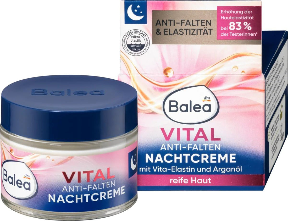 Balea Vital Anti-Wrinkle Night Cream - 50Ml, German Product