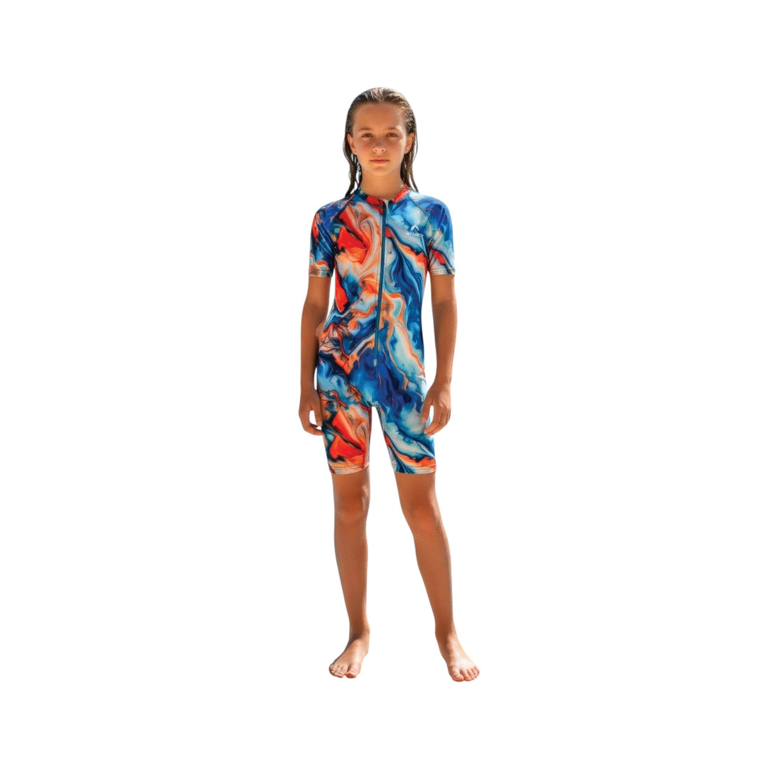 Girls One Piece Swimwear Multi Color Comfortable Quick Dry Kids UPF 50 Swimming Beach Swimsuit
