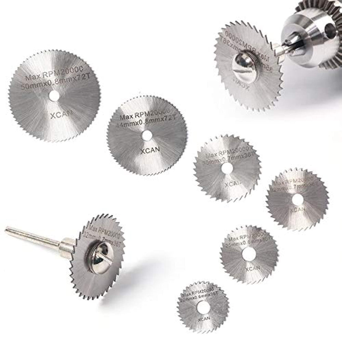 6 Pieces Mini Hss Circular Saw Blade Rotary For Metal Cutter Power Tool Set Wood Cutting Discs Drill Woodworking