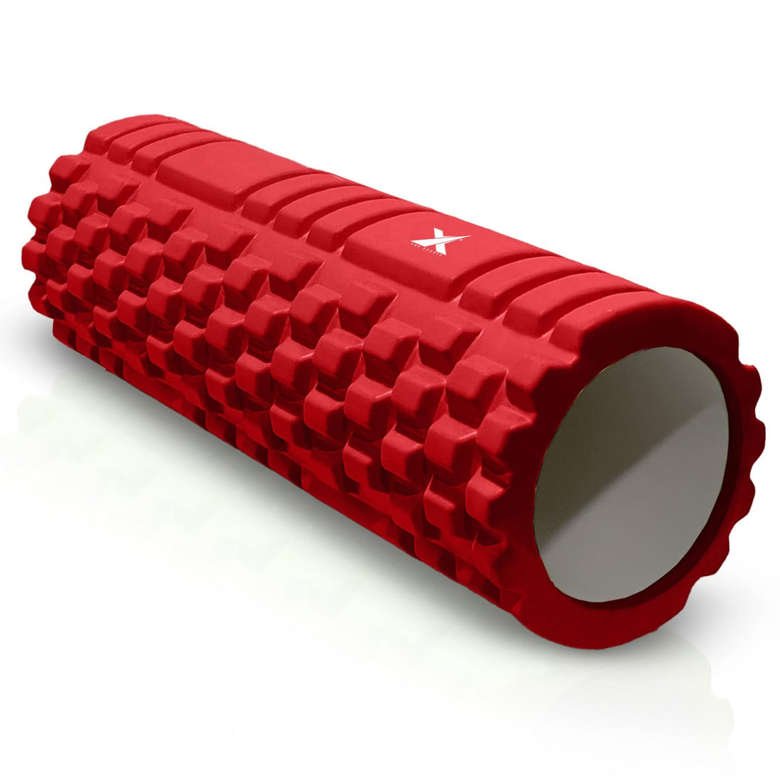 Xn8 Sports Foam Roller, 45cm Long Massage Roller, Yoga Roller for Legs, Deep Tissue Muscle, Trigger Point Therapy, Back Massage, Exercise, Calf, Gym, Fitness, Pilates & Runners - Red (45x13.5 cm)