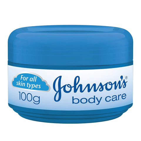 Johnson's Body Care Moisturizing Cream, 100g, Fast-Absorbing Formula for All Skin Types, Provides Long-Lasting Hydration and Softness, Daily Body Lotion