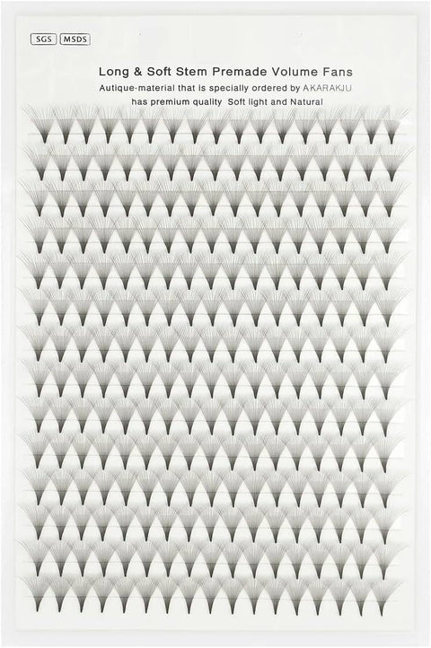 Professional Eyelash Extension Collection, One by One, Hair by Hair, Fans and Curly Styles, Lightweight Soft False Lashes for Salon and Personal Use (20D, 12MM Fans Lashes (280Pcs))