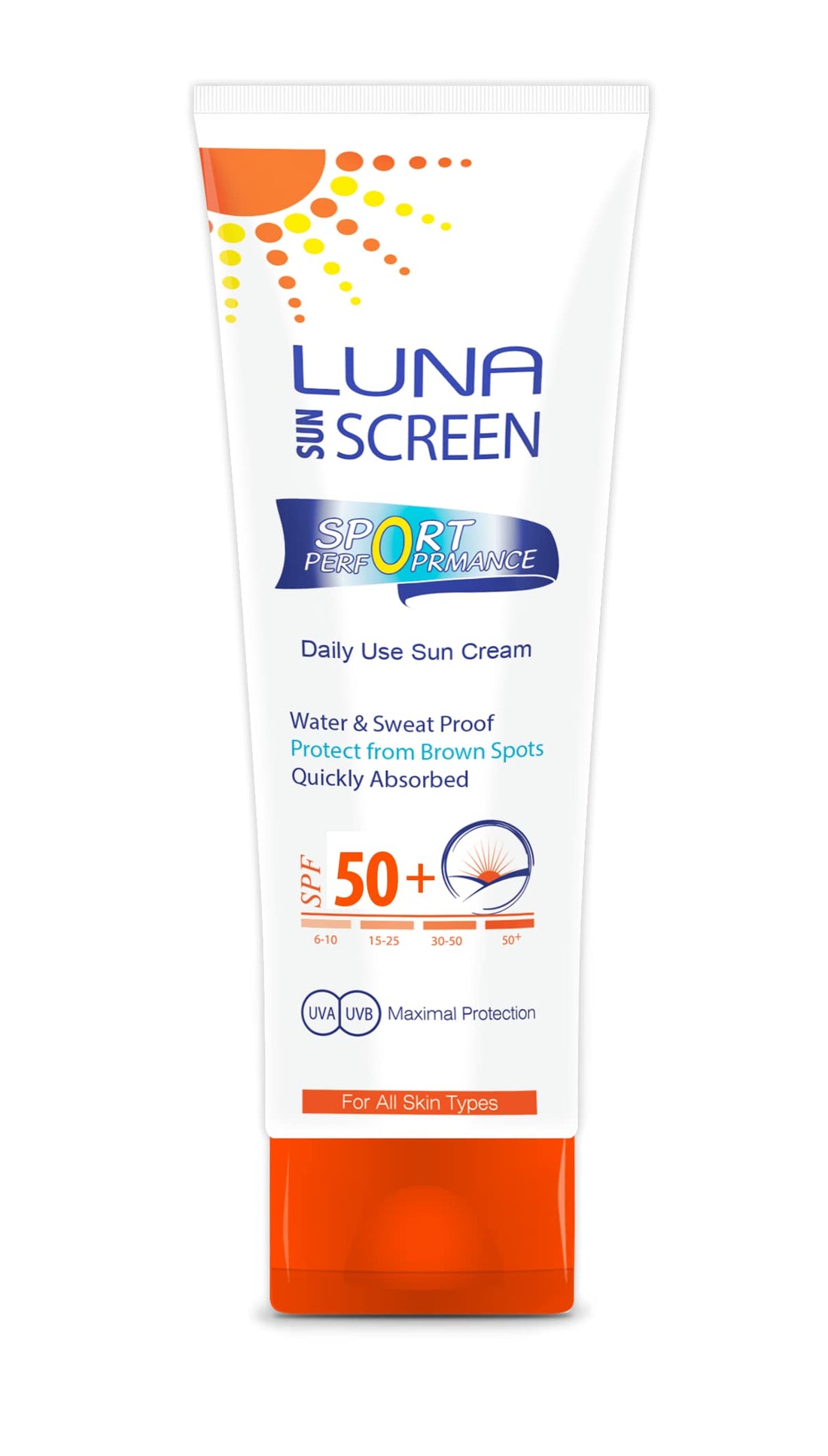 LUNA SUN CREAM sport performance SPF50+, 130ML