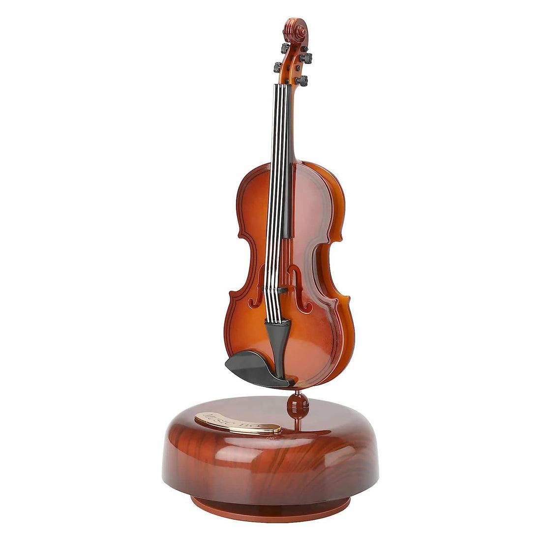 Buko Enchanting Hand Crank Wind-Up Music Box Elegant Piano Melodies Collection for Timeless Musical Enjoyment (Violin)