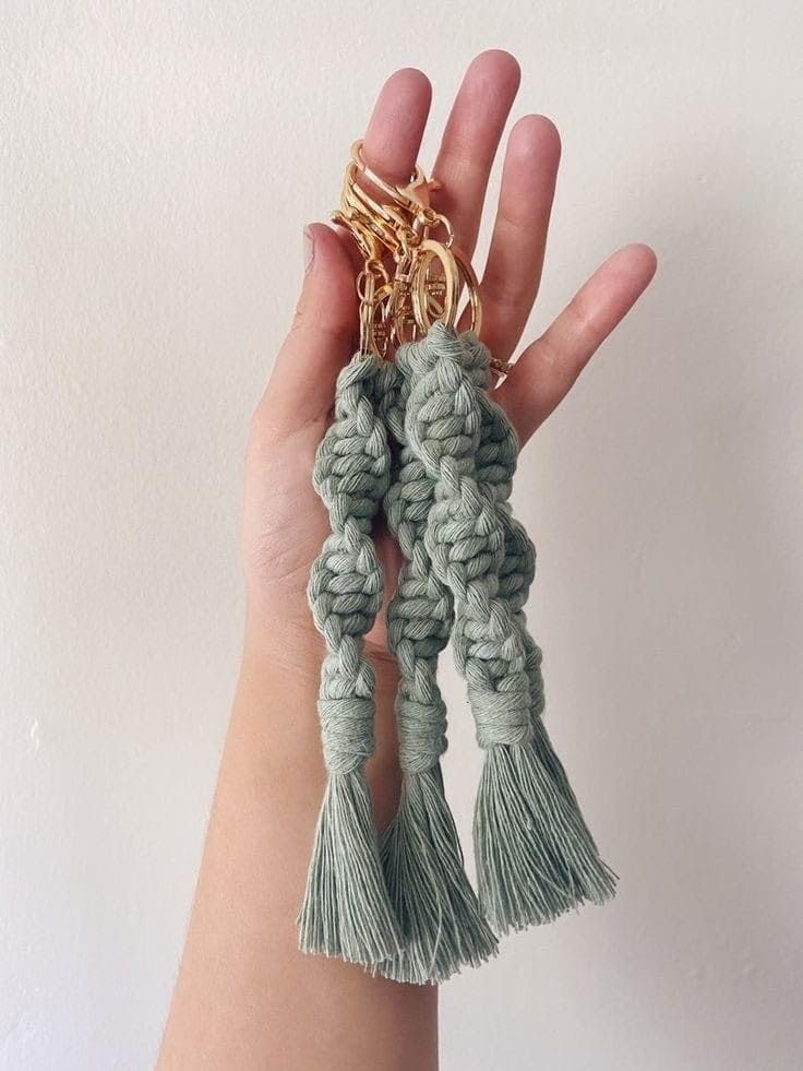 MacrameStore - Macrame Keychain - ميدالية مكرمية