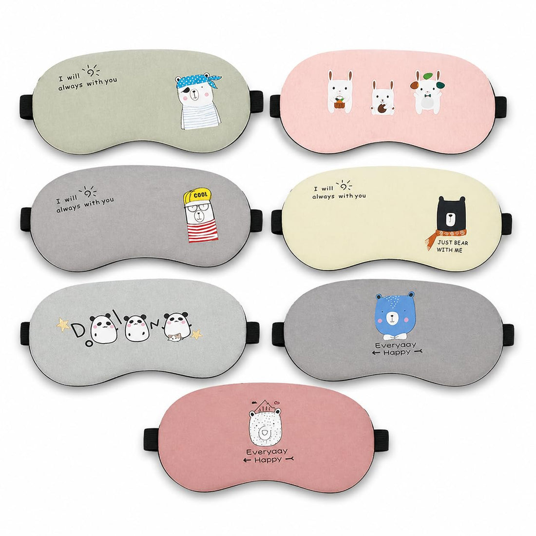 Reusable Eye Cooling Mask with Gel Pack for Puffiness and Dark Circles, Lightweight Cotton Sleep Mask with Adjustable Strap for Daily Eye Care Routine