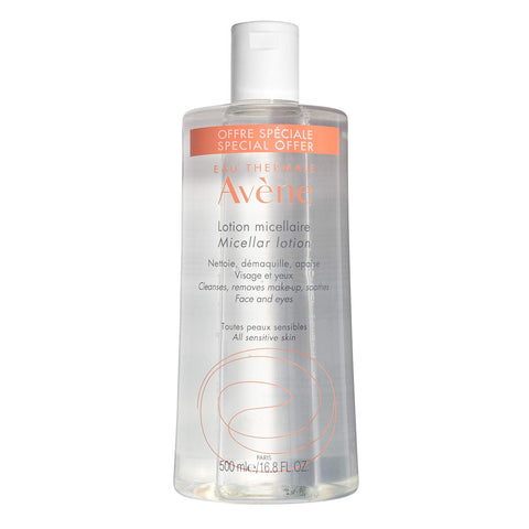 Eau Thermale Avène Micellar Lotion Cleansing Water, Toner, No Rinse Make-up Remover for All Skin Types, 16.8 fl. oz.