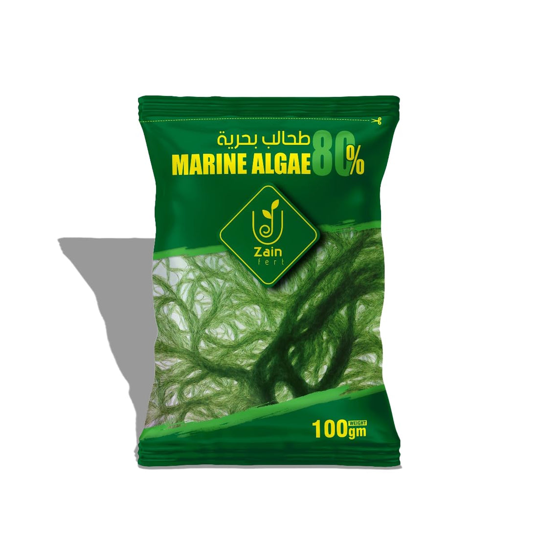سماد الطحالب البحرية الخضراء 100 جم | Zain Green Sea Algae Fertilizer | منشط نمو طبيعي للنباتات وزيادة الجذور والإزهار