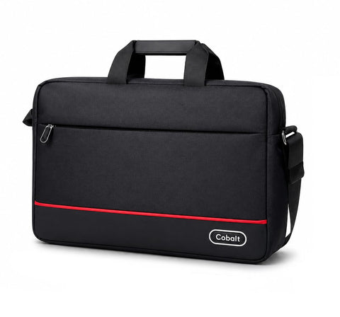 COBALT Laptop Bag 15.6 Inch, Waterproof Briefcase 40×28×6 cm, Padded Laptop Compartment, Shoulder Strap, Hand Carry Handle, Business Messenger Bag for Work & Travel | Shock Protection
