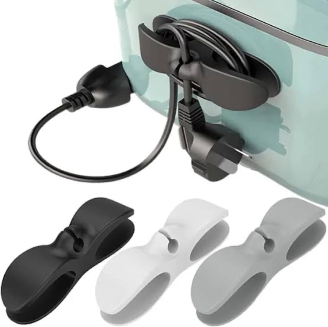 3 Cord wire winder Organizer For Appliances Microwave, Mixer, Air fryer, Boiler, & Mobile charging cable 3 Wire Wrap Organizer for Microwave, Blender, Air Fryer, Kettle and Mobile Phone Charging Cable