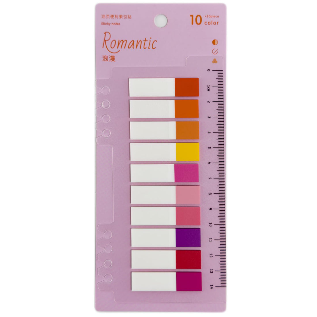 Sticky Notes, Set Of 20 Sheet X 10 Color, Suitable For School & Home, Reminder Notes For Taking Notes, Memo Paper,1.7IN X 0.4IN, 45 X 12 MM (4)