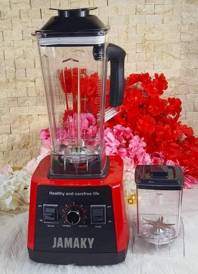 Jamaki Electric Food Processor Blender 7000W Spice Grinder 2L Unbreakable Jug 7 Speeds 6 Blades Steel Sharp Gear Blender Metal 1 Year Warranty Multifunction -jmk 4006