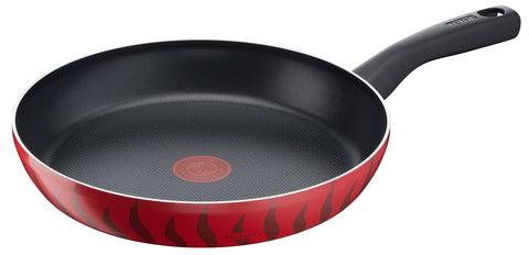 TEFAL Frying Pan | G6 Tempo Flame 28 Cm Frypan | Non-stick with Thermo Spot| Red | Aluminium | 2 Years Warranty | C3040683