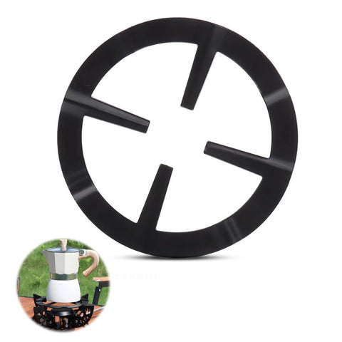 Bukela Cast Iron Work Stand Heavy Duty Reducer Ring Holder Base Trivet for Moka Expresso Coffee Extender for Coffee Pots Pots Pans Multi-Function Trivets Kitchen Supplies Accessories