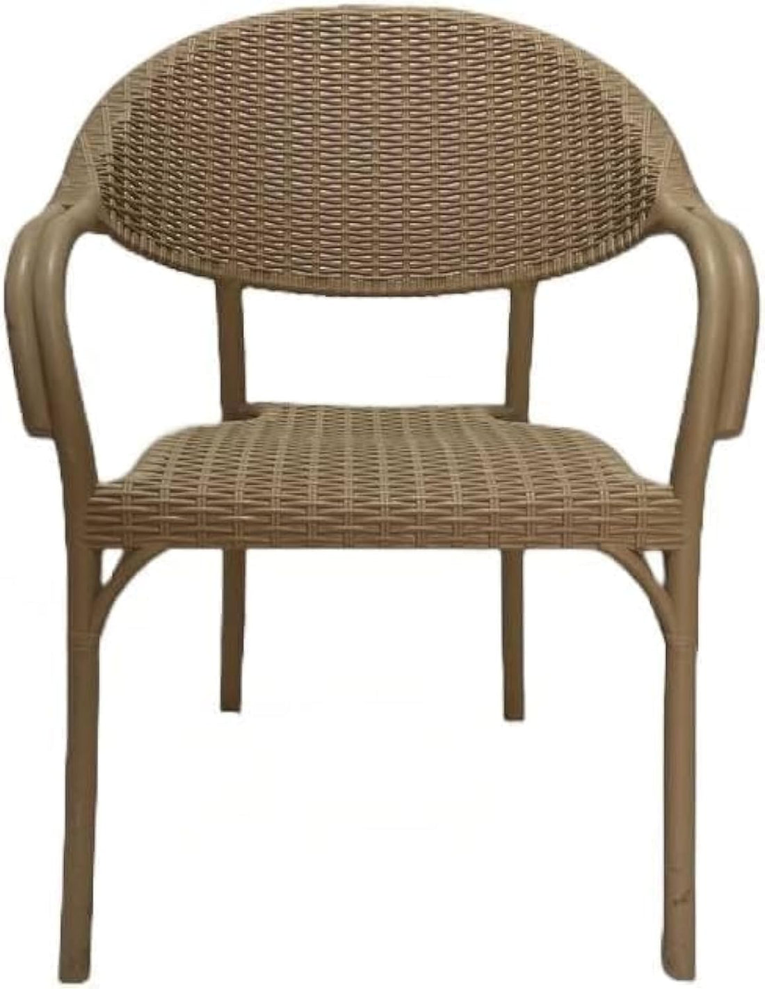 Rattan Plastic Chair 63 * 64 * 82 Beige Chair Al Assura Man Plastic From Prince Plast (Beige)
