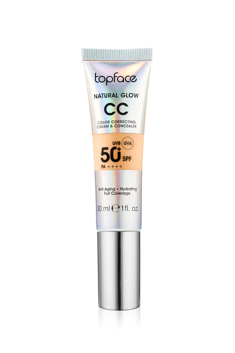 Topface Natural Glow CC color correcting Cream & concealer 50+ SPF -004