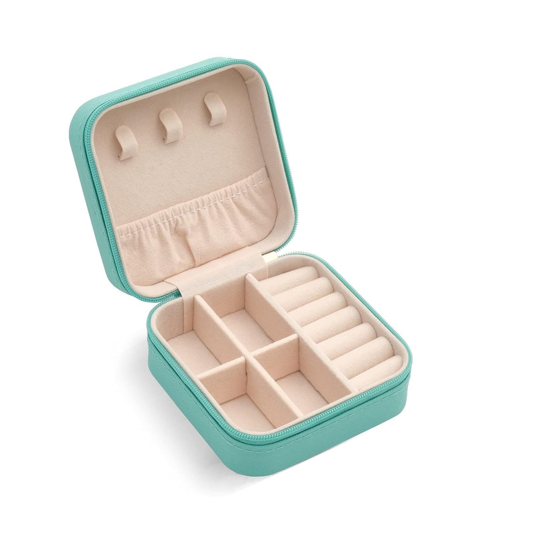 Jewelry Travel Case,Small Travel Jewelry Organizer, Portable Jewelry Box Travel Mini Storage Organizer Portable Display Storage Box For Rings Earrings Necklaces Gifts TRODANCE
