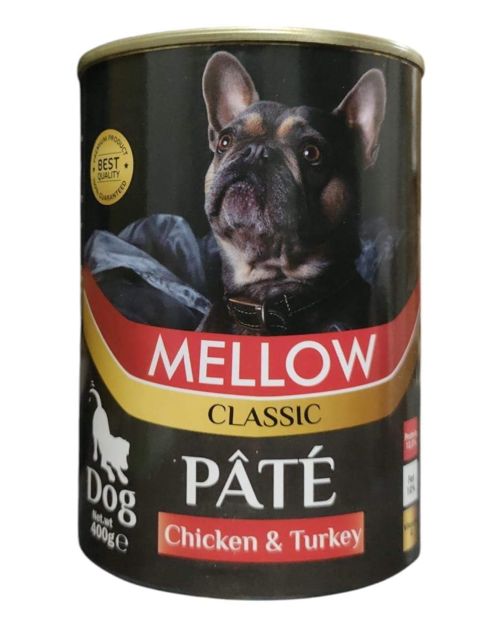 Mellow Classic Chicken and Turkey Pate Wet Food for Dogs 400 g
