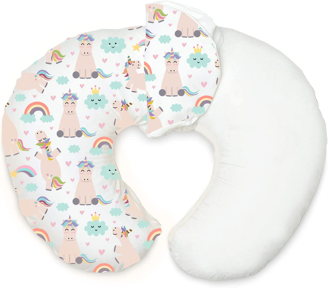 Moro Moro 3 Feeding Pillow Removable Cover, Cotton Nursing Pillow And Positioner, Breastfeeding, Bottle Feeding, Baby Support - Wild Animals Pattern