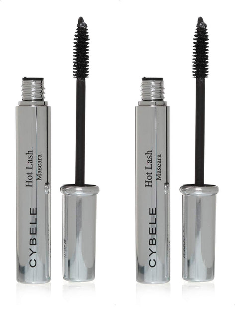 Cybele hot lash mascara dark black 01-12ml (Pack of 2)