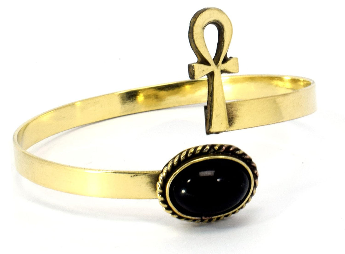 immatgar pharaonic Copper Braclets with lobe jewelery ancient Egyptian souvenirs gifts from Egypt for Women birthday