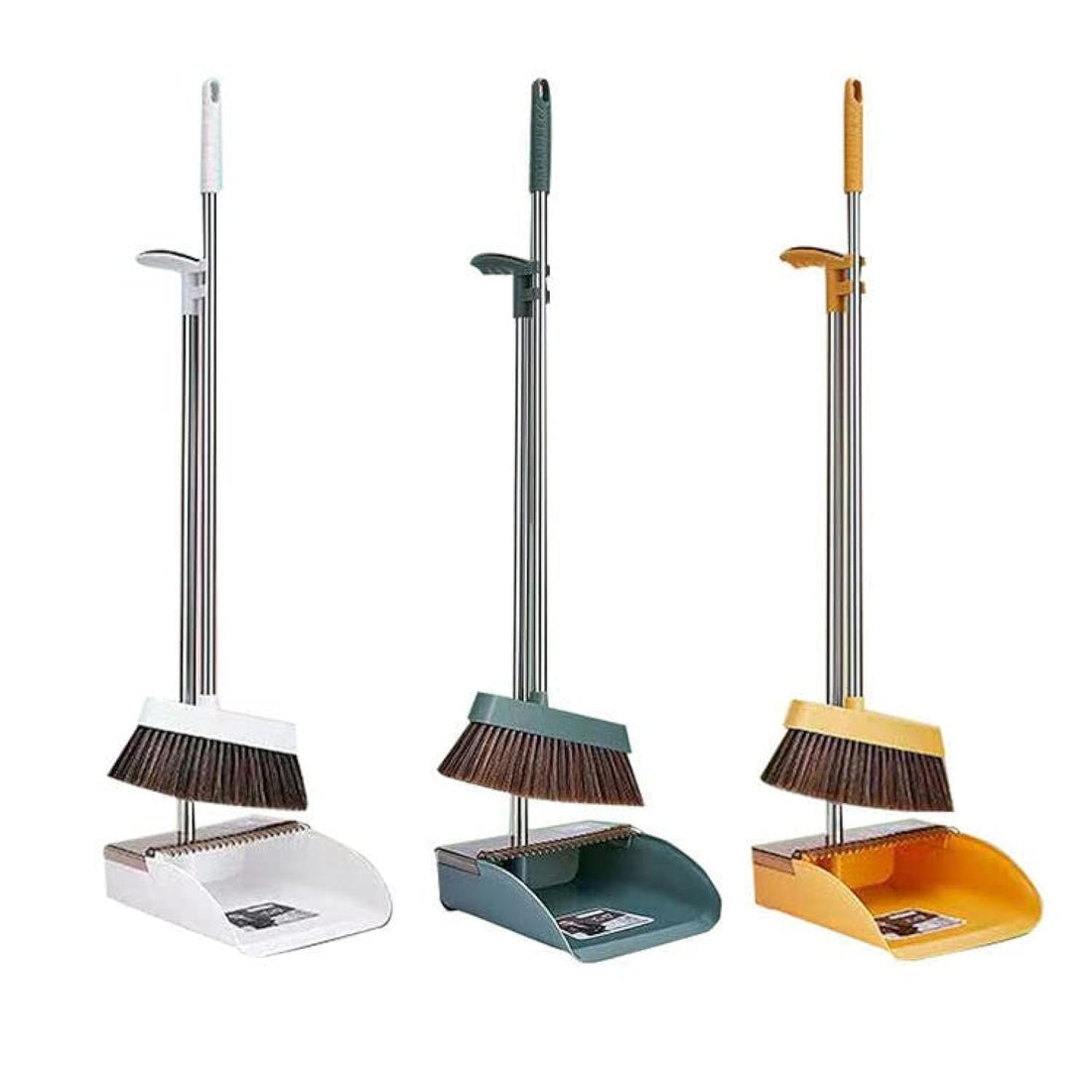 ECVV Household cleaning tools home cleaning plastic broom dustpan plastic dustpan 1 set dustpan with broom (ASSORTED)