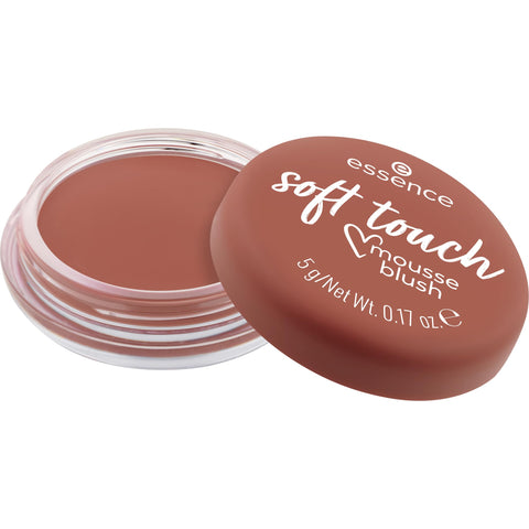 essence Soft Touch Mousse Blush, No. 20, Red, Instant Result, Natural, Matt, Vegan, Oil-Free, Paraben-Free, Nanoparticle Free, Pack of 1 (5 g)
