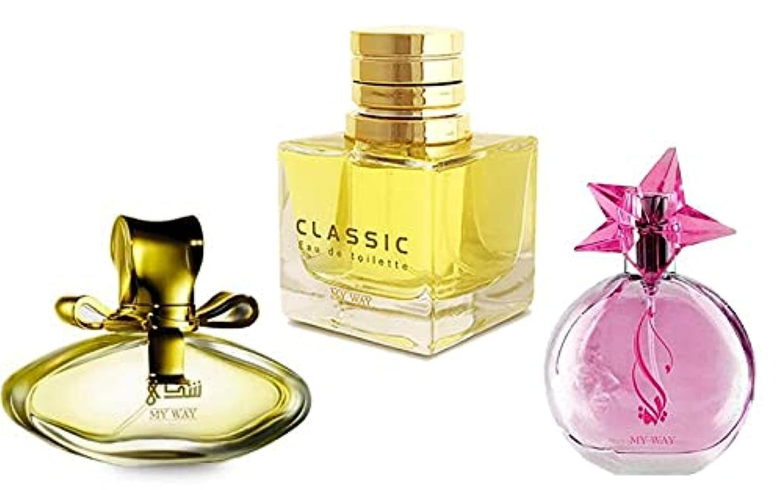 My Way Set of Classic Eau de toilette 85 ml & layla Eau de toilette 55 ml & Shaza Eau De toilette 35 ml