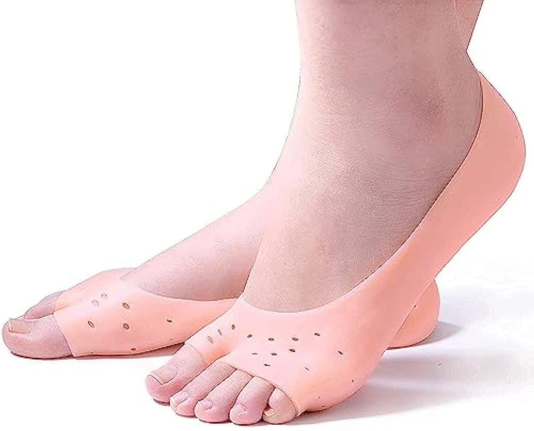 THE PACK Silicone Moisturizing Gel Heel Socks - Cracked Foot Skin Care Protectors - 2 Pieces