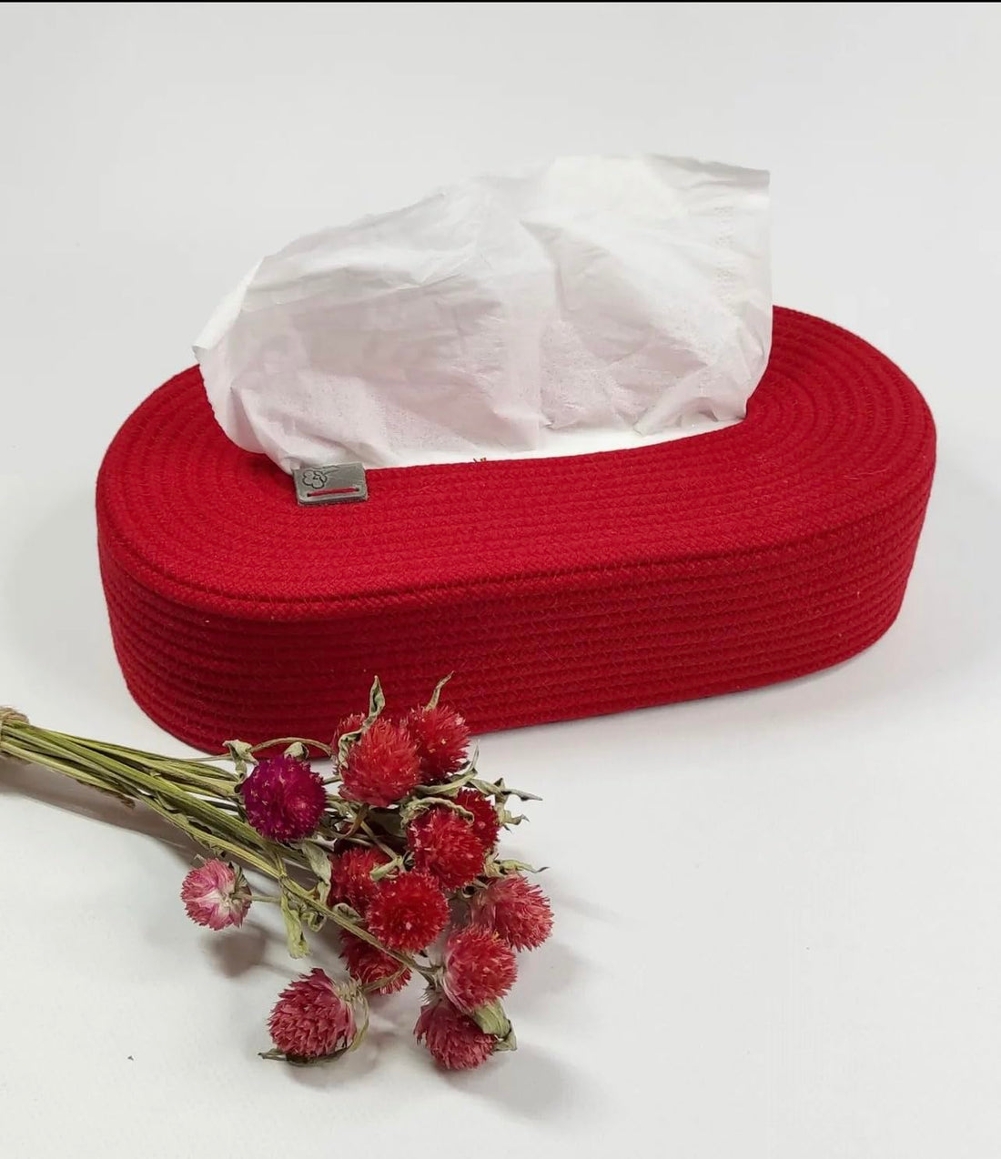 Woven It -Christmas Red Tissue Box, 27 * 15 * 7 can be used in Kitchen, toilet, living room, dining room, kids room, bed room, indoor & outdoor.