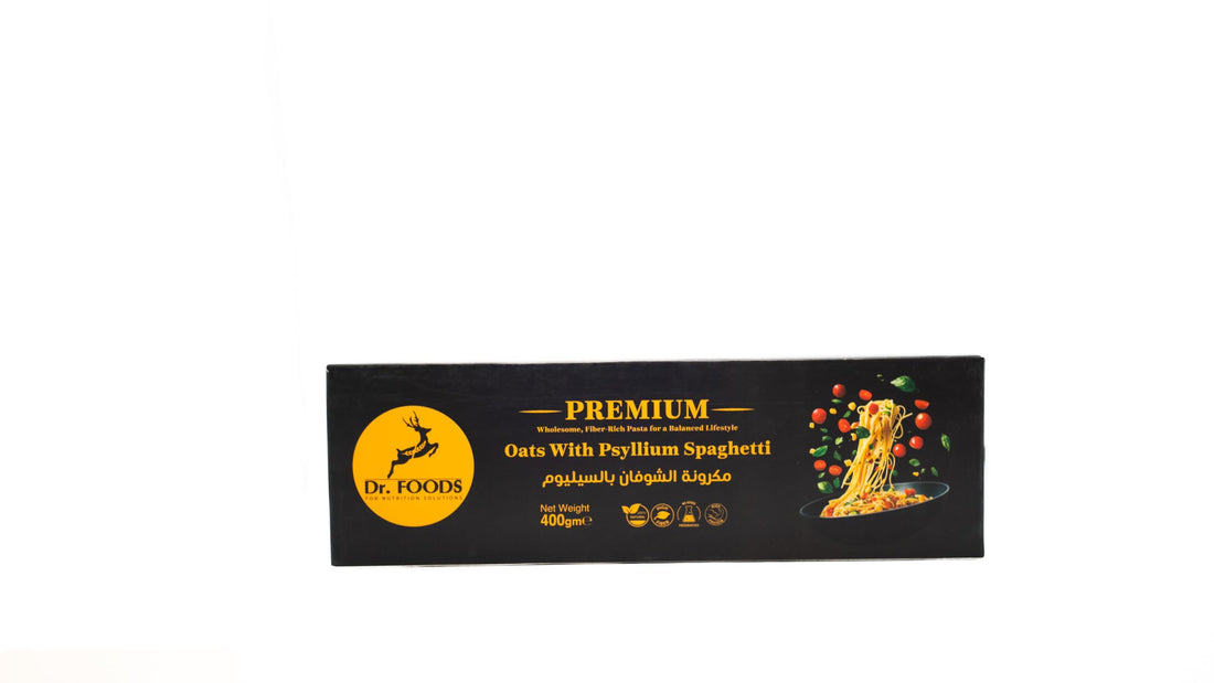 Dr. Foods Premium Oats with Psyllium Spaghetti, 400g, High Fibre Pasta, Wholesome Blend