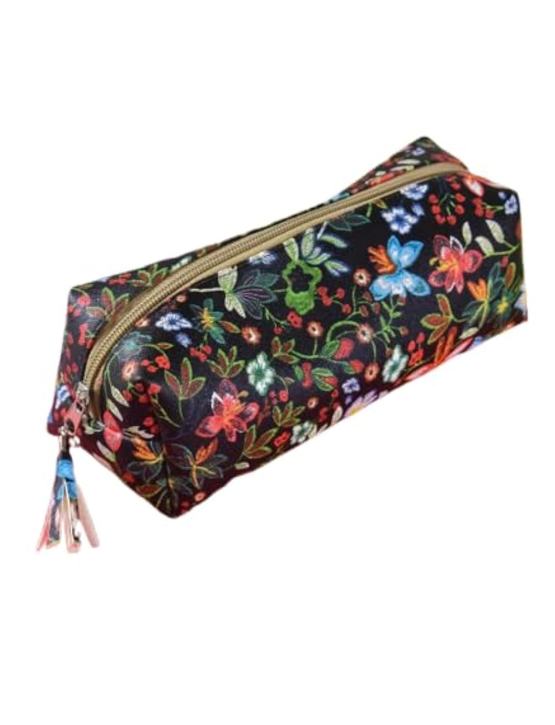 Large Capacity Pencil Case Pen Bag School Stationary Supplies (Flowery)