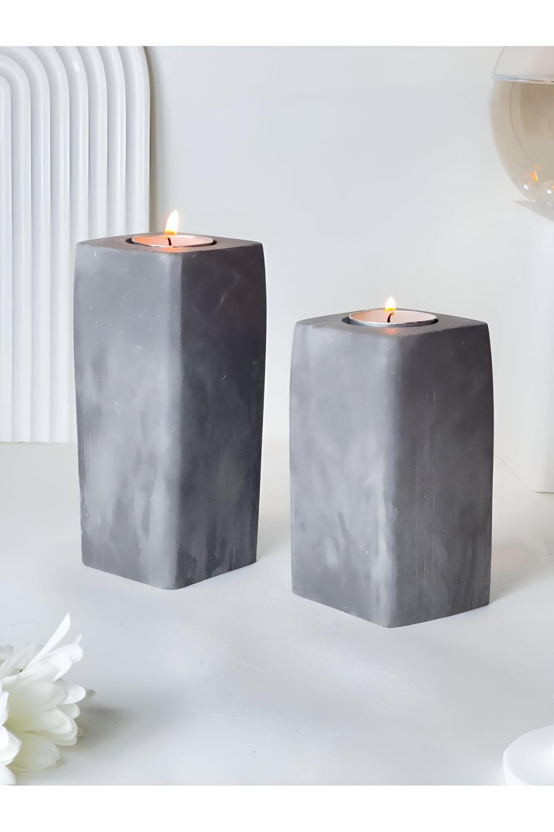 Stone Candle - Unique stone-based candle designed for decorative purposes, delivering beautiful illumination and a calming ambiance for your living space.