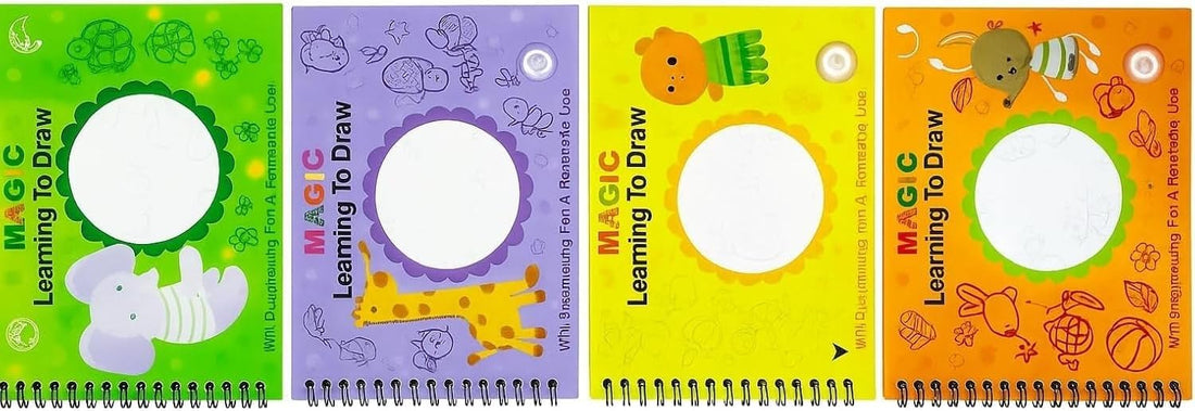 Drawing Sketchbook follow the line,4 Sketchbooks A5,4 diffrent book