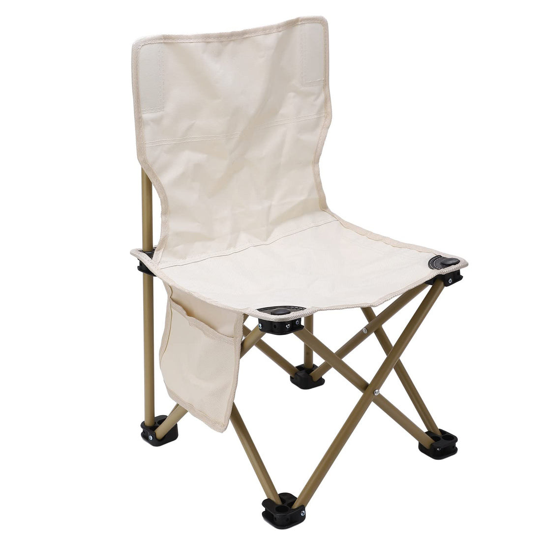 Portable Folding Beach Camping Chair for Adults, Multi-purpose Lightweight Patio Lawn Quad Chair with Carry Bag for Outdoor Travel Hiking Fishing Gardening Picnic Sports Games