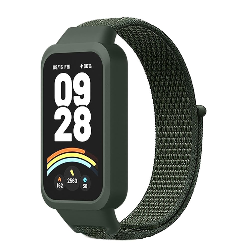 Next store Nylon Sport Band Compatible with Xiaomi Smart Band 9 Active/Redmi Band 3 Magic Strap Watch Strap Breathable Sport Strap