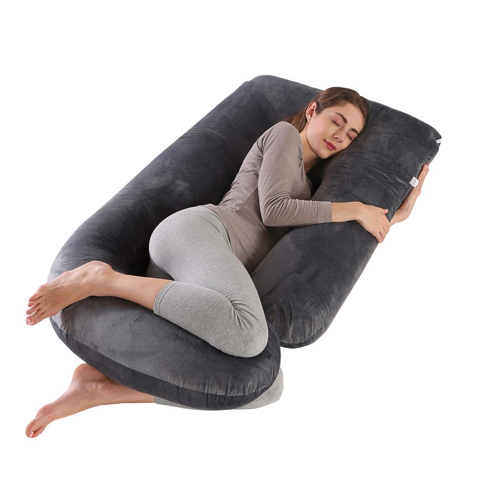 Moro Moro 3 J Shaped Pregnancy Pillow (Darkgrey)