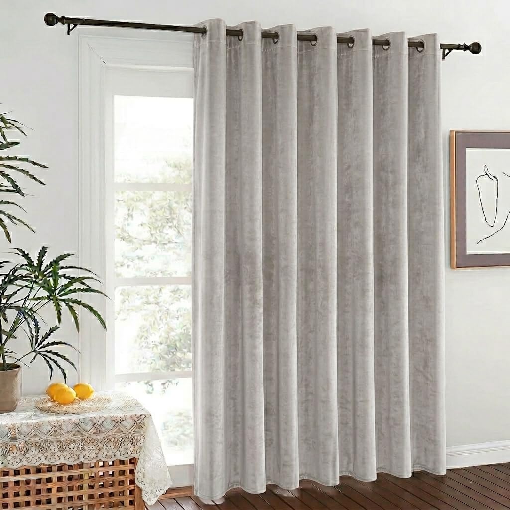 Soft Luxury Soft Curtains – Premium Quality Fabric with Elegant Design – Modern Curtains for Bedrooms and Living Rooms – Steel Grommets Easy to Install