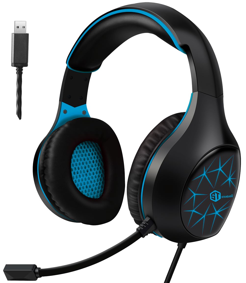 GM2100 ENC Wired USB Gaming Headset with 7.1 Surround Sound, Deep Bass and Class A Quality.